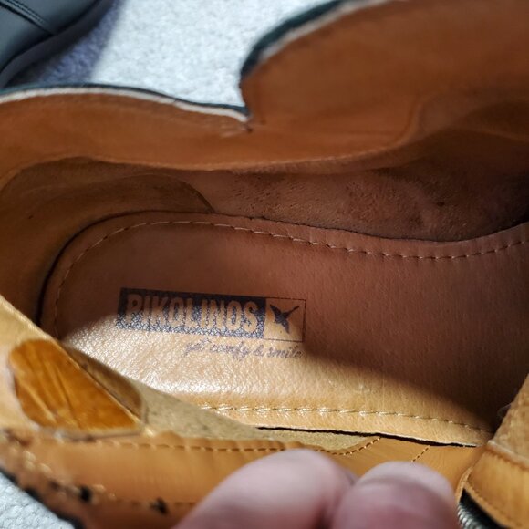 PIKOLINOS Doroka Ankle Boots Booties Leather Side Zip Black Women's 38EU 7US - Picture 12 of 14